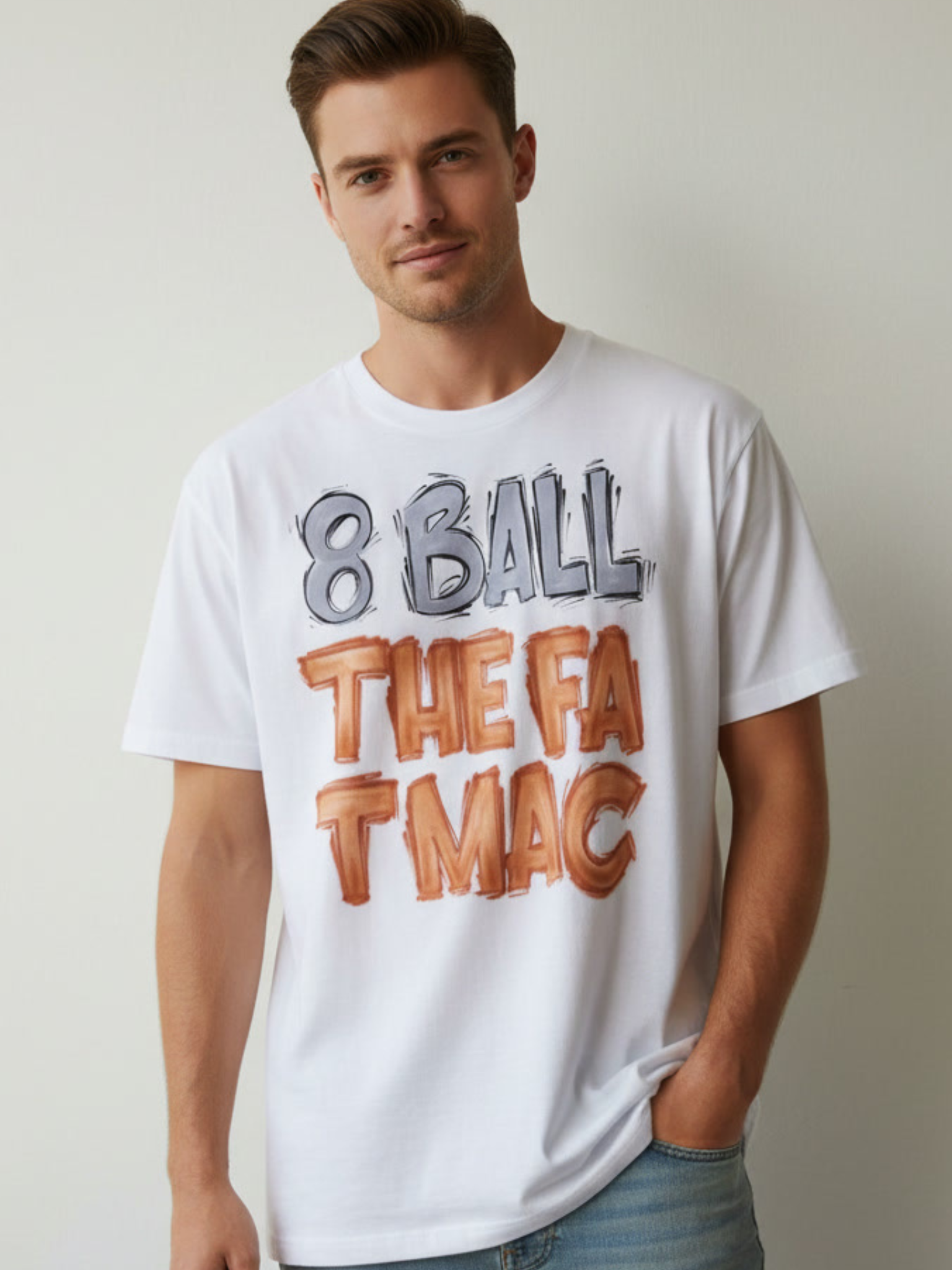 Rap Heroes 8Ball & MJG Airbrushed T-Shirt