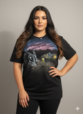 Custom Cosmic Alien Robot Airbrushed T-Shirt