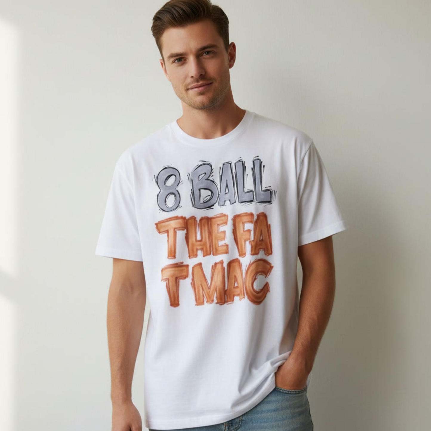 Rap Heroes 8Ball & MJG Airbrushed T-Shirt